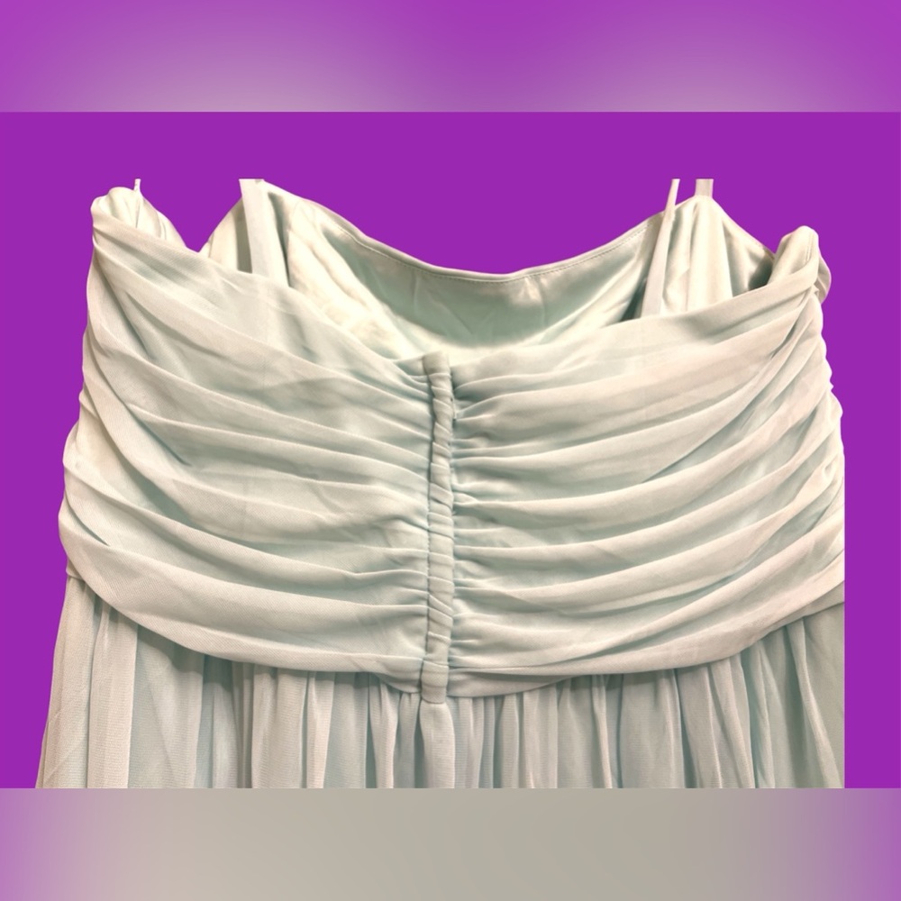 David’s Bridal Women’s Bridesmaid Dress Size 18 Mint Green F19428 - Picture 6 of 13